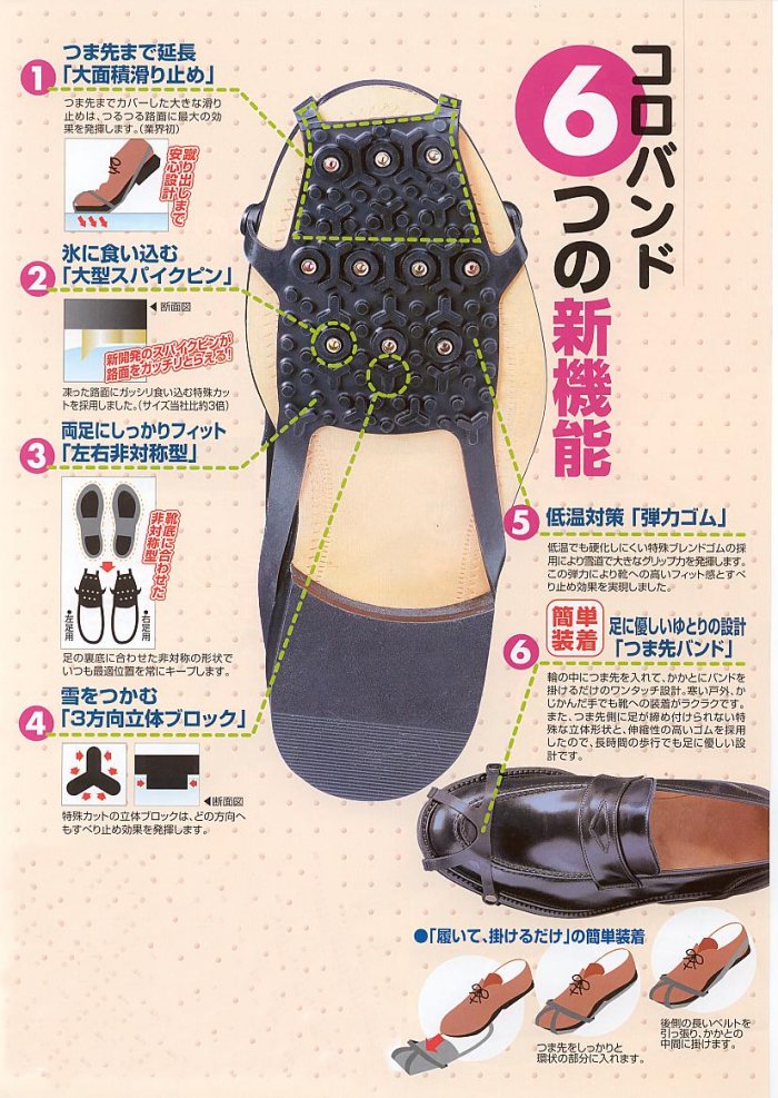 靴用滑り止め「コロバンド」